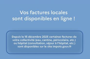 Vos factures locales sont disponibles en ligne !